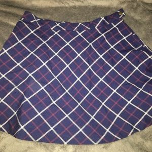 Mini plaid skirt